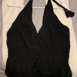 Black halter jumpsuit